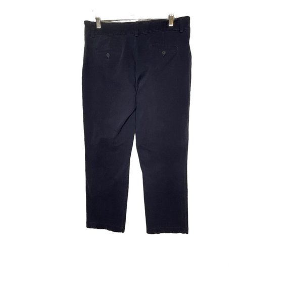 Lee Women's Just Below The Waist Straight Leg Pants Size 14M Navy Blue - Picture 2 of 11